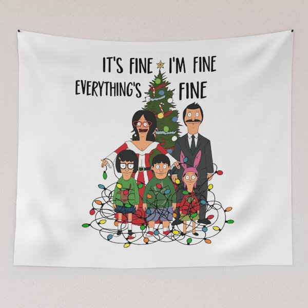 Item preview, Christmas lights Im fine, Bob'S Burgers Christmas Outfit, Xmas Family , Christmas Movie designed and sold by henryjunmille.
