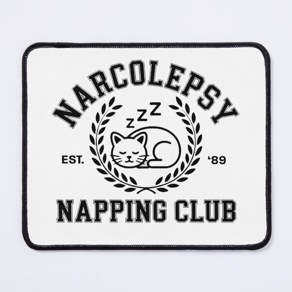 Item preview, Narcolepsy Napping Club Retro Varsity Design designed and sold by EmuEmporiumCo..