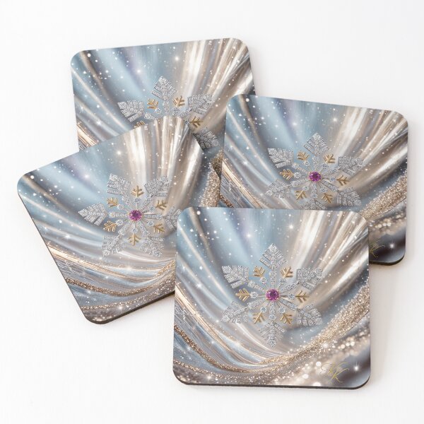 Item preview, Rubies and Diamonds Snowflake ルビーとダイヤモンドの雪の結晶 designed and sold by CamillaCreation.