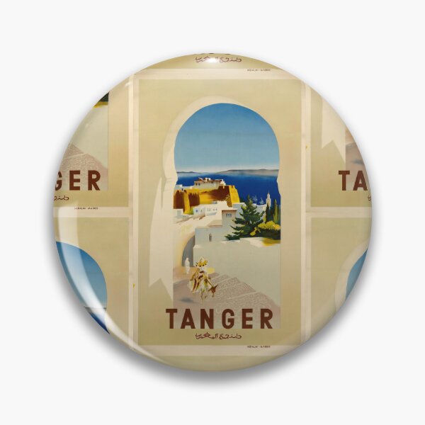 Item preview, Vintage Tangier Travel Poster | Islamic Architecture & Kasbah View | Mediterranean Coastal Landscape Art Print designed and sold by artofuniverse.
