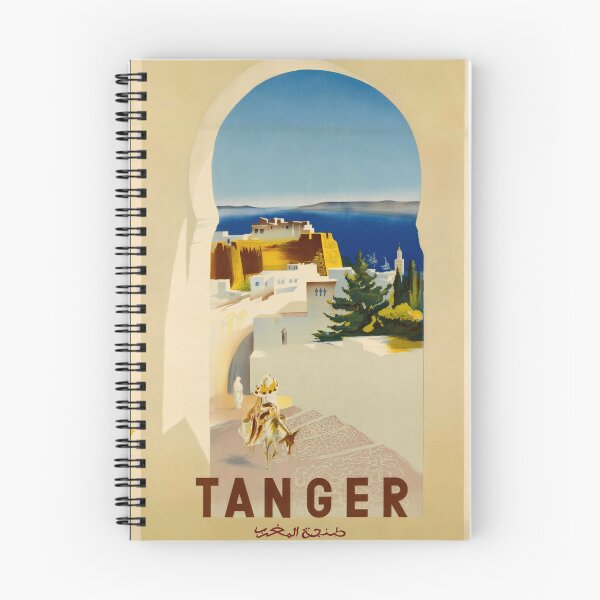 Item preview, Vintage Tangier Travel Poster | Islamic Architecture & Kasbah View | Mediterranean Coastal Landscape Art Print designed and sold by artofuniverse.