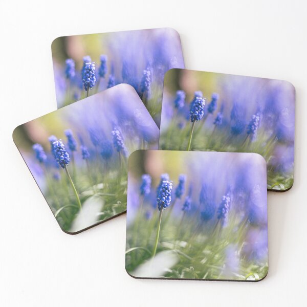 Item preview, Dreamy Blue Grape Hyacinths in Spring Light designed and sold by alicjamiekina.