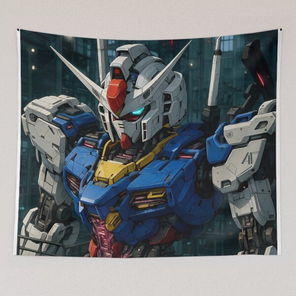 Item preview, Futuristic Battle Mech Warrior – High-Detail Sci-Fi Robot Illustration designed and sold by Dyan4.