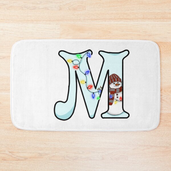 Item preview, Holiday themed letter M designed and sold by Artistkhg.