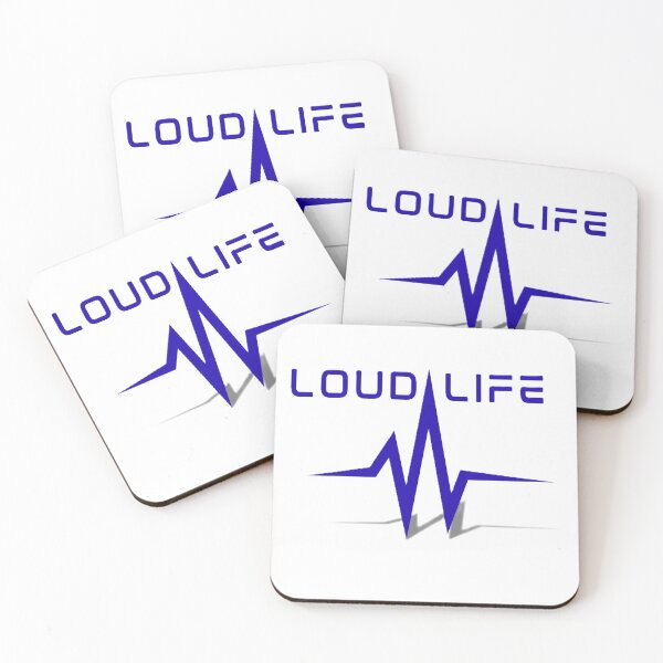 Item preview, LOUD LIFE – Minimal Aesthetic Audio Wave Graphic T-Shirt designed and sold by SenpaiSketch.