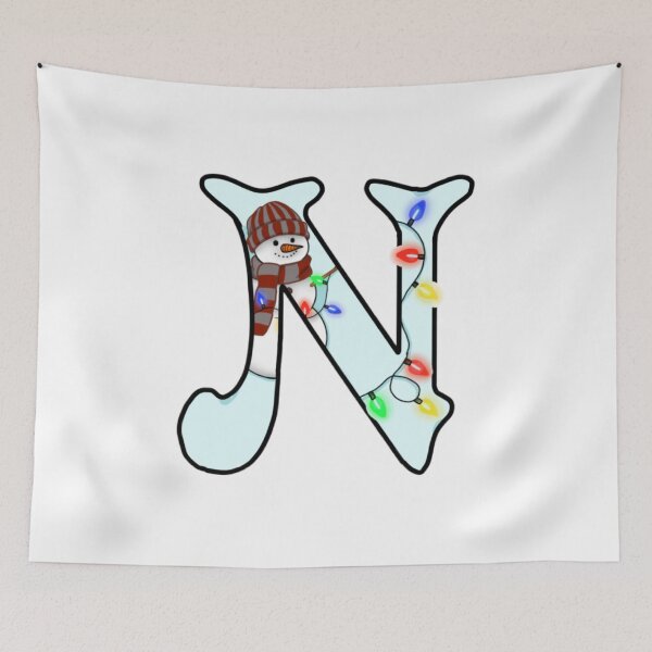 Item preview, Holiday themed letter N designed and sold by Artistkhg.