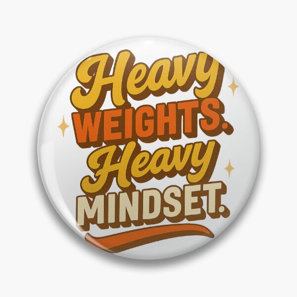 Item preview, Heavy Weights Heavy Mindset – Retro Gym Motivation Design designed and sold by Born To Be Fit.
