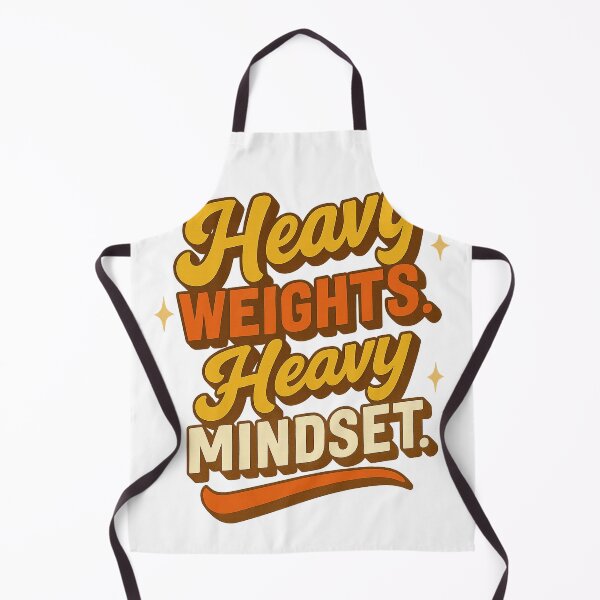 Item preview, Heavy Weights Heavy Mindset – Retro Gym Motivation Design designed and sold by Born To Be Fit.