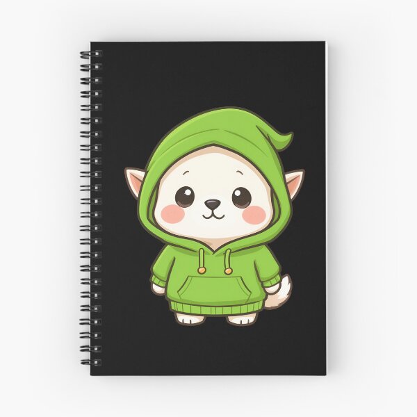 Item preview, Chibi Elf Dog | Simple Cute Green Hoodie designed and sold by ColorSplash123.