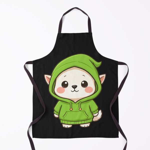 Item preview, Chibi Elf Dog | Simple Cute Green Hoodie designed and sold by ColorSplash123.