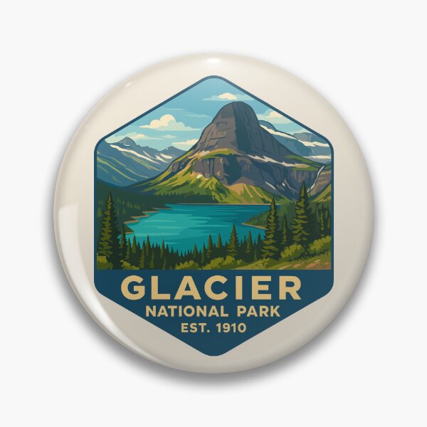 Artikelvorschau, Aufkleber für den Glacier-Nationalpark entworfen und verkauft von Gideon Emmerich.