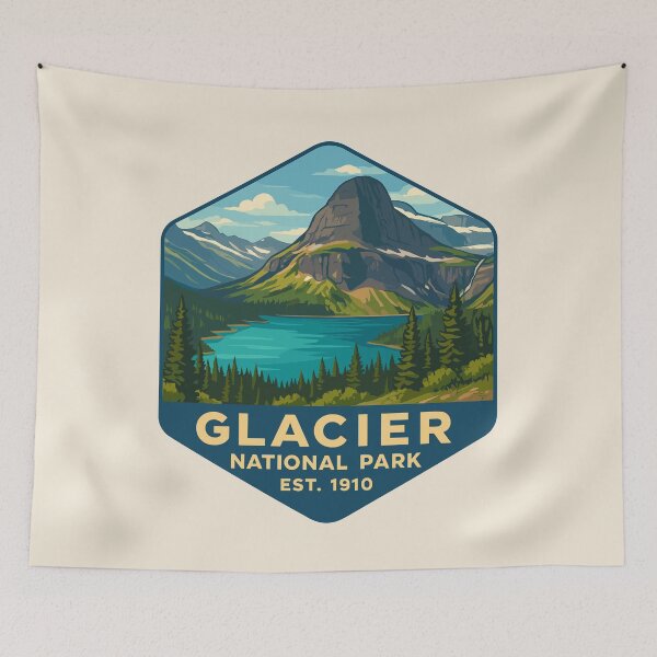 Item preview, Glacier National Park Sticker designed and sold by Gideon Emmerich.