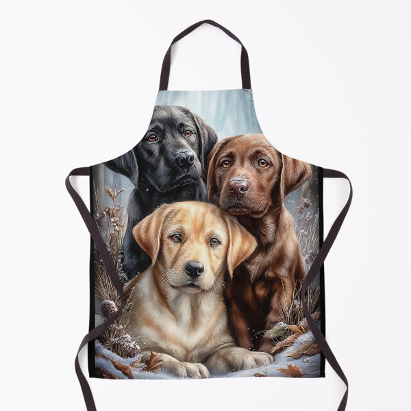 Item preview, Three Labrador Retrievers in Winter Scene designed and sold by PetsArt.