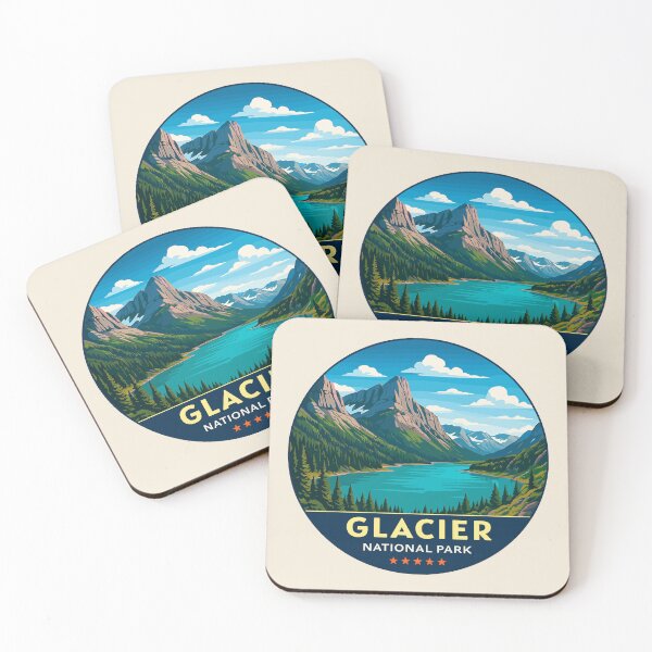 Item preview, Glacier National Park Sticker designed and sold by Gideon Emmerich.