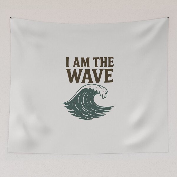 Item preview, I Am The Wave – Distorted Typography Streetwear Design designed and sold by The Melanic.
