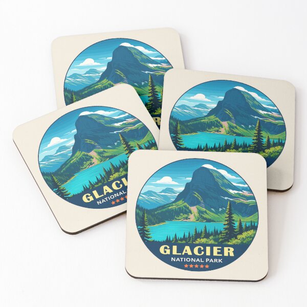 Item preview, Glacier National Park Sticker designed and sold by Gideon Emmerich.