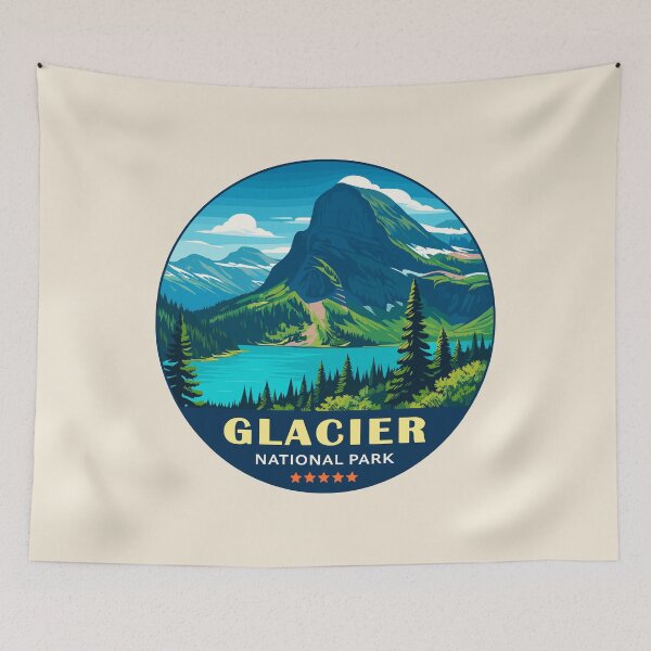 Item preview, Glacier National Park Sticker designed and sold by Gideon Emmerich.