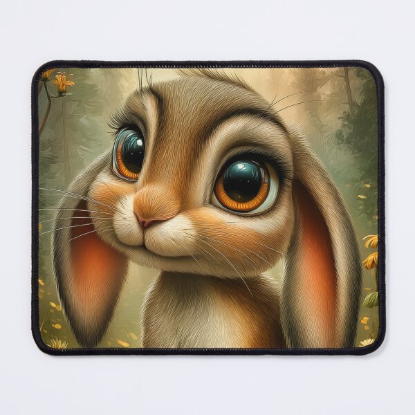 Item preview, Cute Bunny in a Flower Meadow designed and sold by PetsArt.