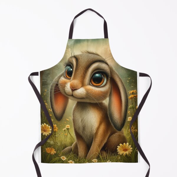 Item preview, Cute Bunny in a Flower Meadow designed and sold by PetsArt.