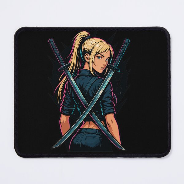 Item preview, Warrior Woman Dual Katanas Pose designed and sold by Svenniibee.
