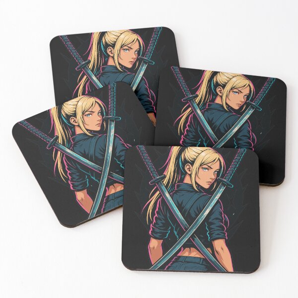 Item preview, Warrior Woman Dual Katanas Pose designed and sold by Svenniibee.
