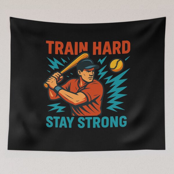 Item preview, Baseball Train Hard Motivation Sport Training designed and sold by Svenniibee.