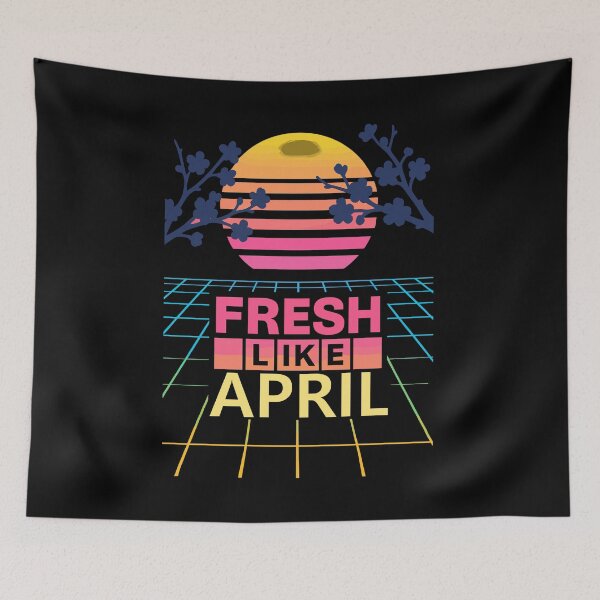 Item preview, Fresh Like April Retro Sunset Spring Vibes designed and sold by Svenniibee.