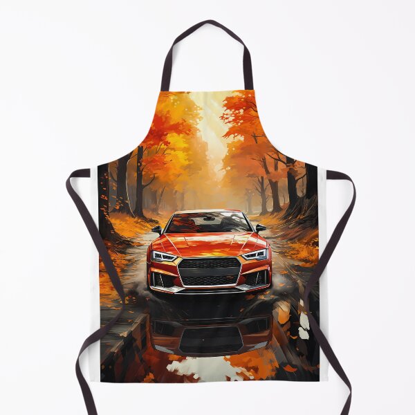 Item preview, Hot hatch racing down a leaf covered forest road designed and sold by RevUpDesign.