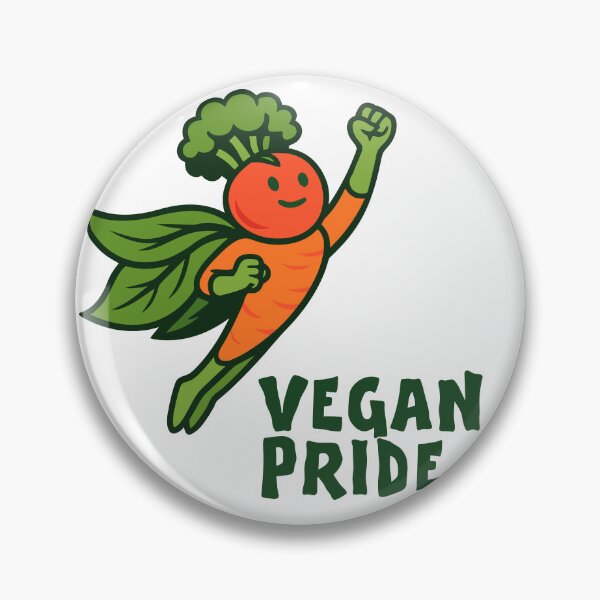 Item preview, Carrot Hero Vegan Pride designed and sold by ArtEmotionsImages.