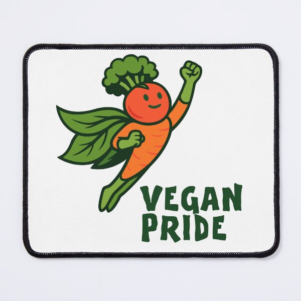 Item preview, Carrot Hero Vegan Pride designed and sold by ArtEmotionsImages.