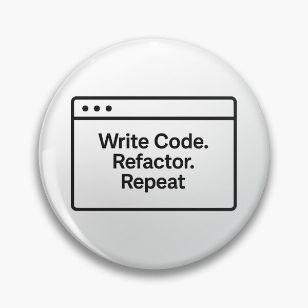 Item preview, Write Code Refactor Repeat Developer Humor designed and sold by techy-rrr.
