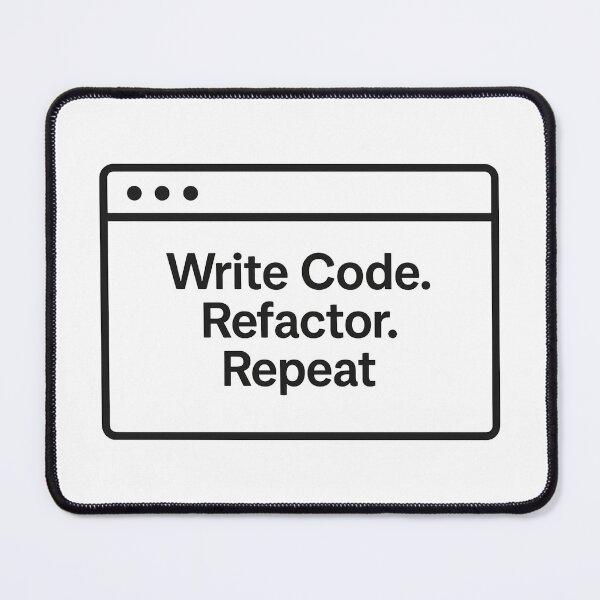 Item preview, Write Code Refactor Repeat Developer Humor designed and sold by techy-rrr.