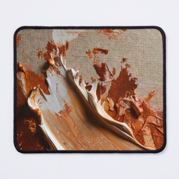 Item preview, Abstract Oil Paint Texture Design with Swirling Earth Tones on Canvas designed and sold by SplashTastic.