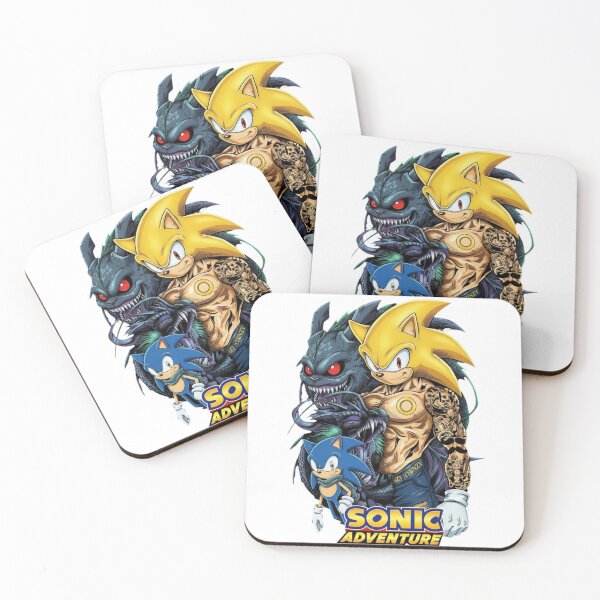 Item preview, Super Sonic Tattooed Gym Bro T-Shirt | Beta Sonic & Chao Dragon | Sonic Adventure Edgy Art Design | Gaming Tee designed and sold by LoupeRout.