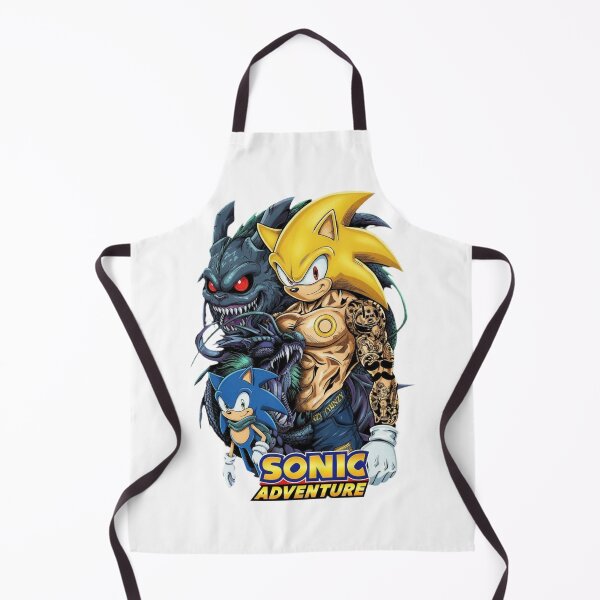 Artikelvorschau, Super Sonic Tattooed Gym Bro T-Shirt | Beta Sonic & Chao Dragon | Sonic Adventure Edgy Art Design | Gaming-T-Shirt entworfen und verkauft von LoupeRout.