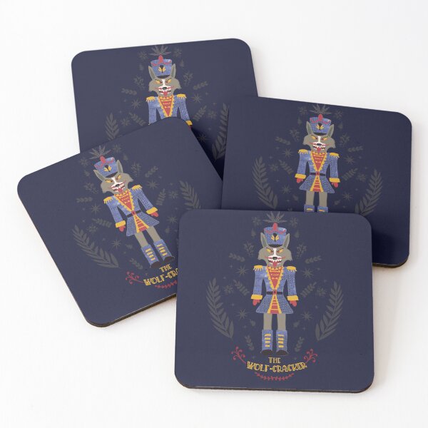 Item preview, THE WOLF-CRACKER, A CHRISTMAS STORY, navy blue designed and sold by WONDERPRINTVALLEY.
