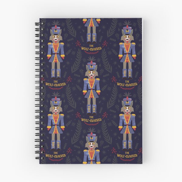 Item preview, THE WOLF-CRACKER, A CHRISTMAS STORY, navy blue designed and sold by WONDERPRINTVALLEY.