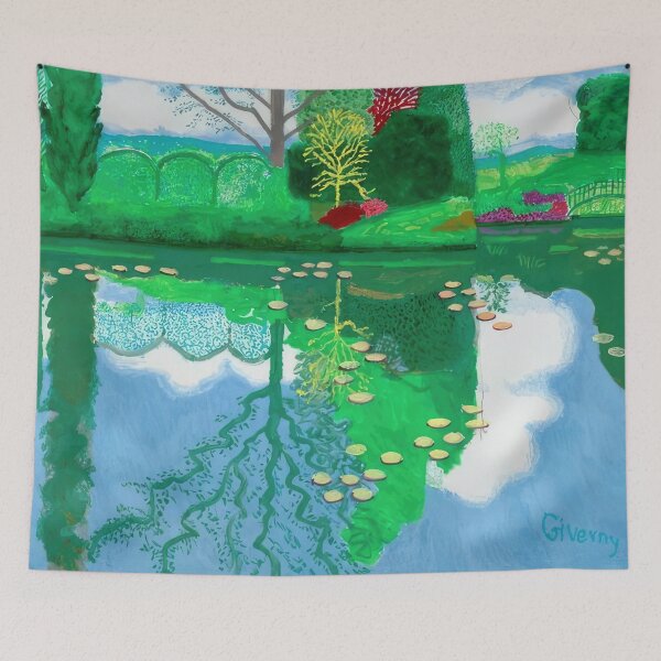 Item preview, David Hockney abstract, David Hockney art, David Hockney artist, David Hockney artwork, David Hockney beach, David Hockney blue, David Hockney brushstrokes, David Hockney canvas designed and sold by EmmieHart.