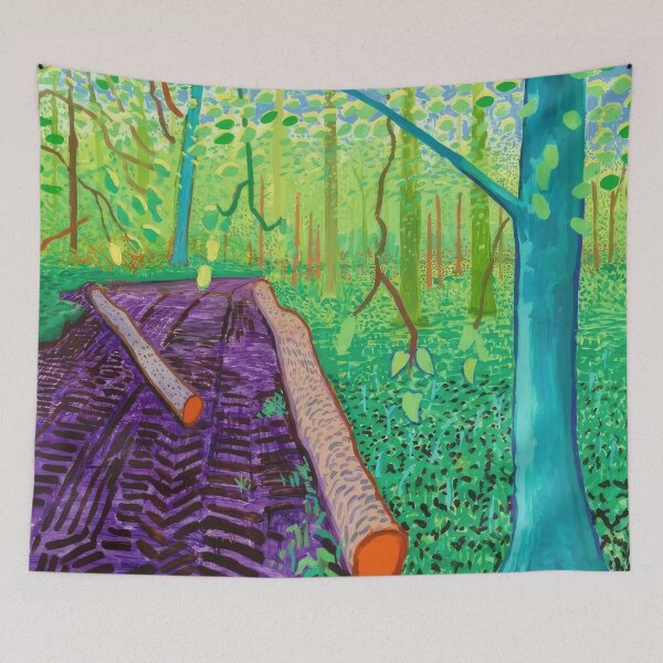 Item preview, David Hockney abstract, David Hockney art, David Hockney artist, David Hockney artwork, David Hockney beach, David Hockney blue, David Hockney brushstrokes, David Hockney canvas designed and sold by EmmieHart.
