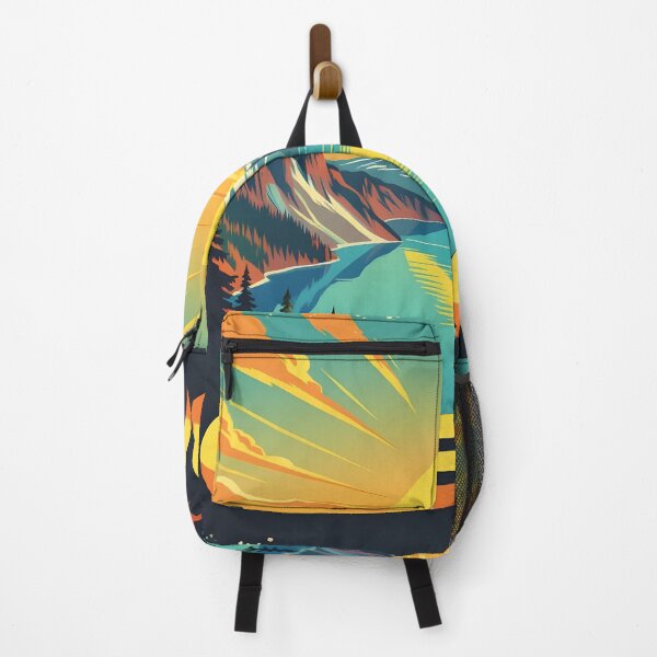 Item preview, Oregon, USA: Vintage-Style Painterly Travel Poster designed and sold by LSVart.
