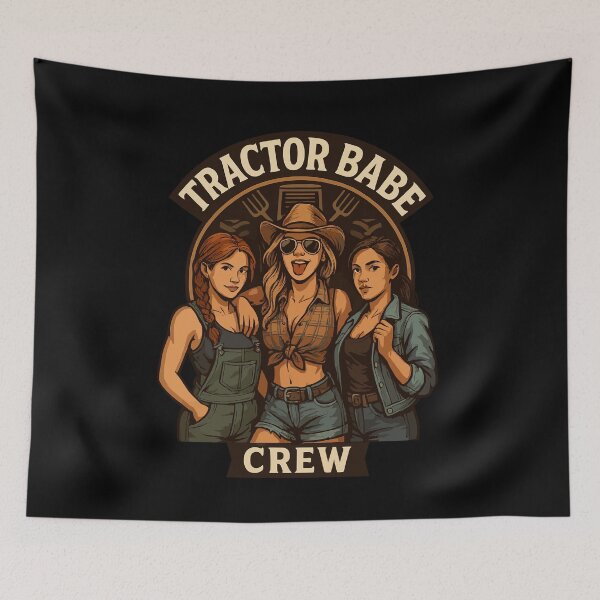 Artikelvorschau, Tractor Babe Crew Frauen Landwirtinnen Stolz entworfen und verkauft von Svenniibee.