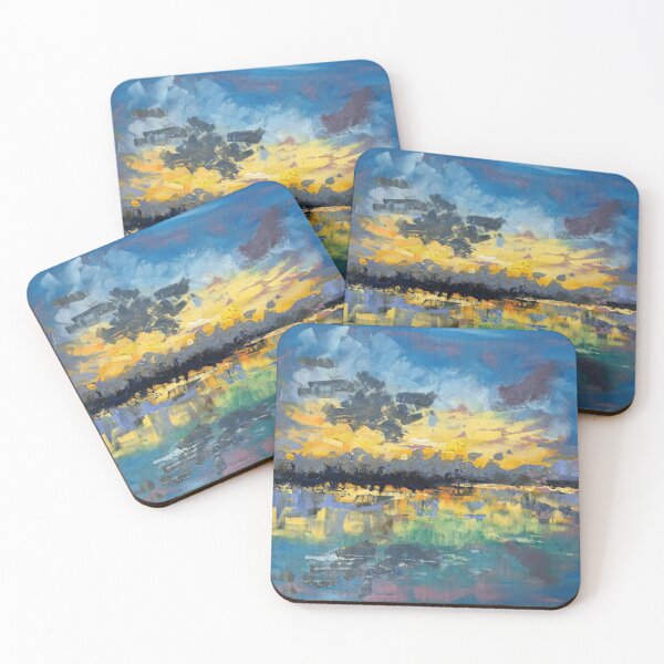 Item preview, Caribbean sunset in oils by Sue Kayll designed and sold by SKAYLL-ART.