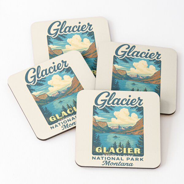 Item preview, Glacier National Park Sticker designed and sold by Gideon Emmerich.