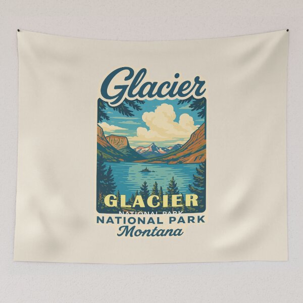 Item preview, Glacier National Park Sticker designed and sold by Gideon Emmerich.