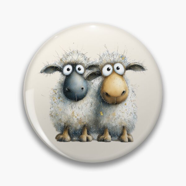 Item preview, Gorgeous Sheep ' Bah Bah 2 Sheep’ BY SHiRLeY MacARTHuR designed and sold by Shirley MacArthur Art.