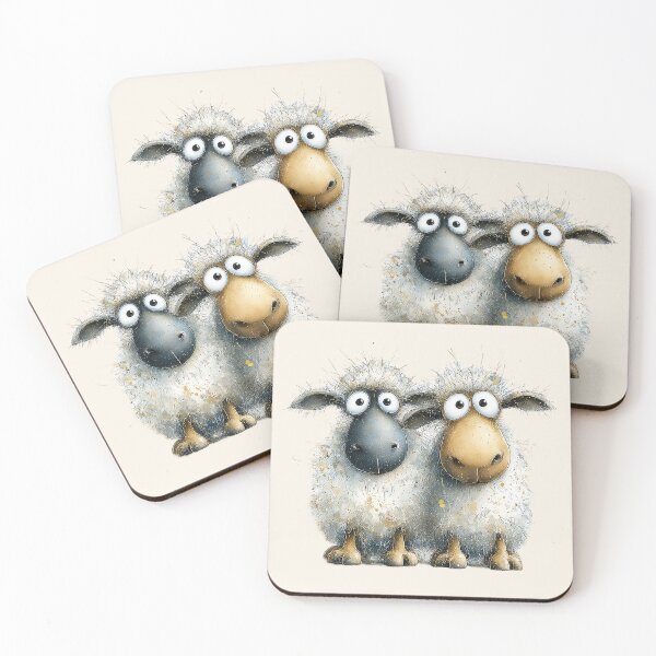 Item preview, Gorgeous Sheep ' Bah Bah 2 Sheep’ BY SHiRLeY MacARTHuR designed and sold by Shirley MacArthur Art.
