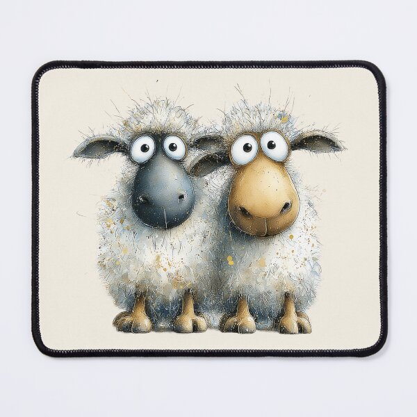 Item preview, Gorgeous Sheep ' Bah Bah 2 Sheep’ BY SHiRLeY MacARTHuR designed and sold by Shirley MacArthur Art.