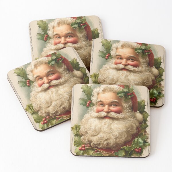 Item preview, Vintage Santa Claus Christmas card designed and sold by PetsArt.