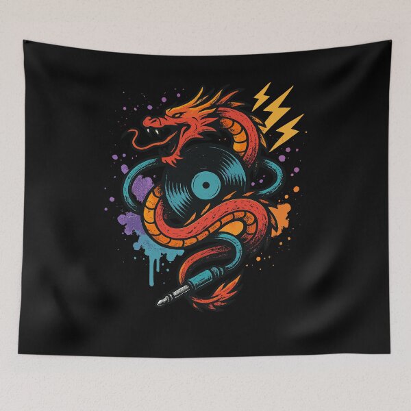 Item preview, Musik Dragon Vinyl Record And Thunder designed and sold by Svenniibee.