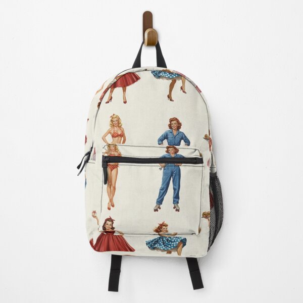 Item preview, Retro 50s Pinup Girls Pattern - Vintage Diner Waitress, Mechanic & Rockabilly Beauties designed and sold by Art's Diner.